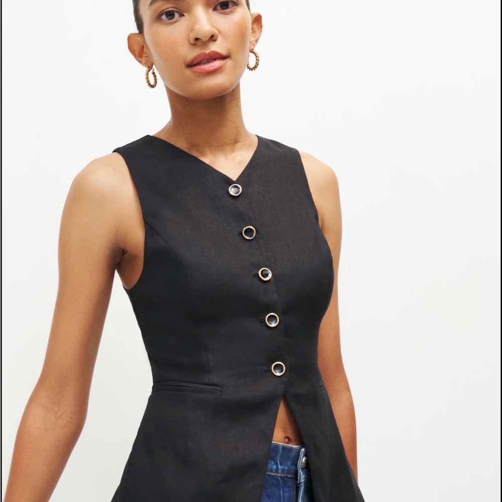 Reformation Aspen Linen Top